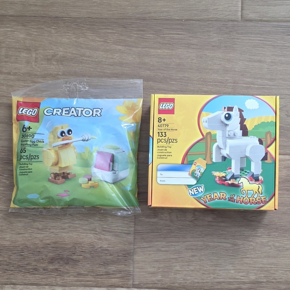 NEW LEGO Creator Easter Chick and Year of the Horse Set
